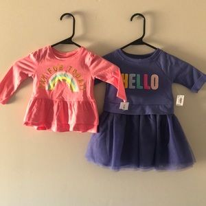 Purple “Hello” Dress & Pink “Yay For Today” Shirt